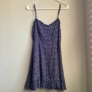 Forever 21 Dark Blue White Floral Mini Dress